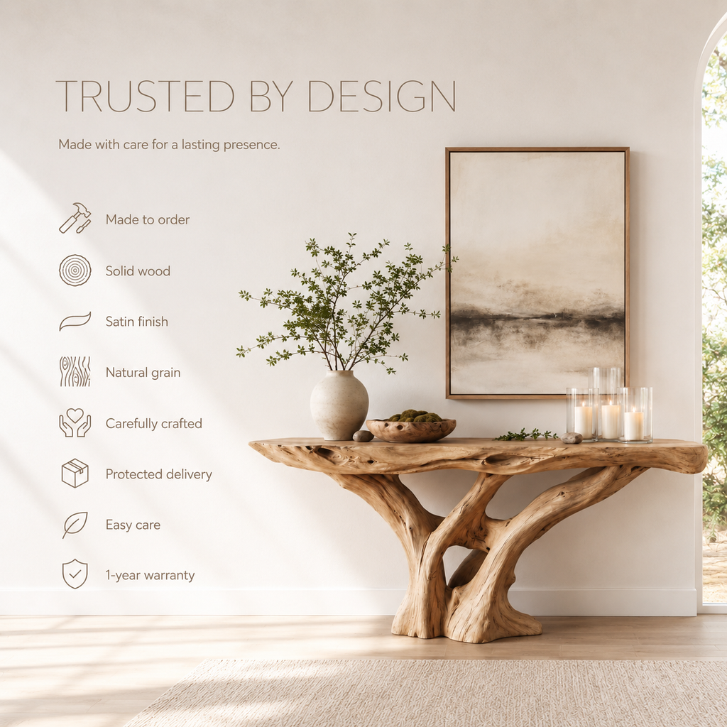 Vale Sculptural Entry Console Table - product image 09