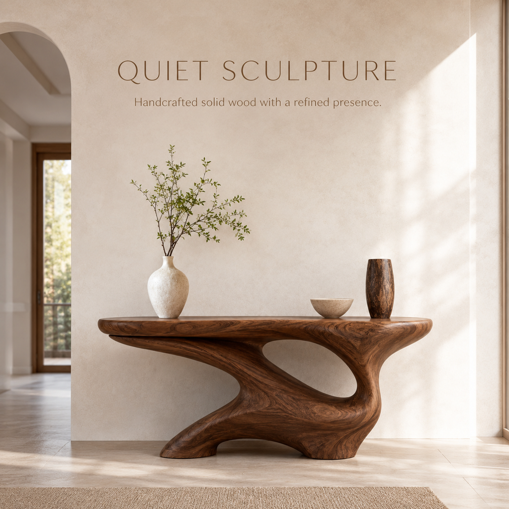 Celine Warm Modern Console Table - product image 02
