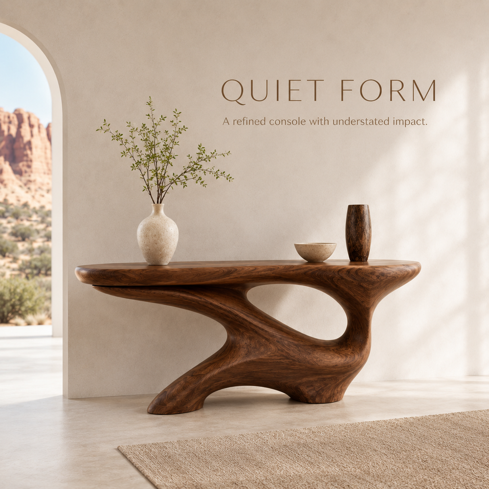 Celine Warm Modern Console Table - product image 03