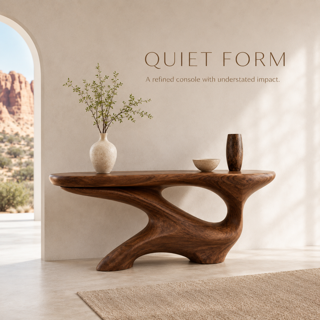 Celine Warm Modern Console Table - product image 03