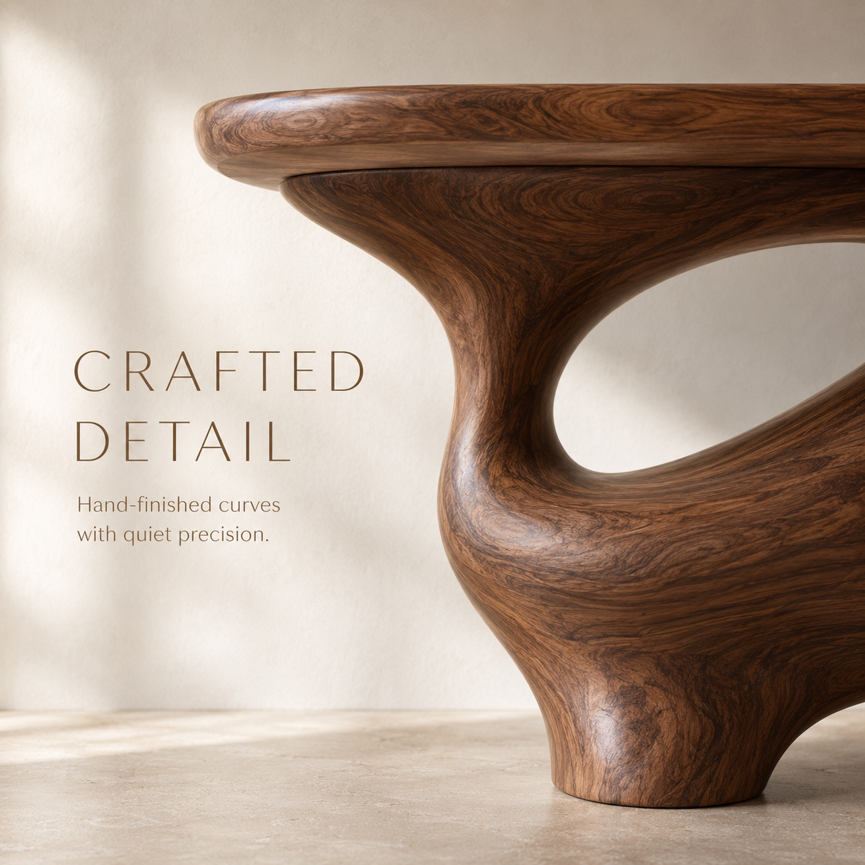 Celine Warm Modern Console Table - product image 06