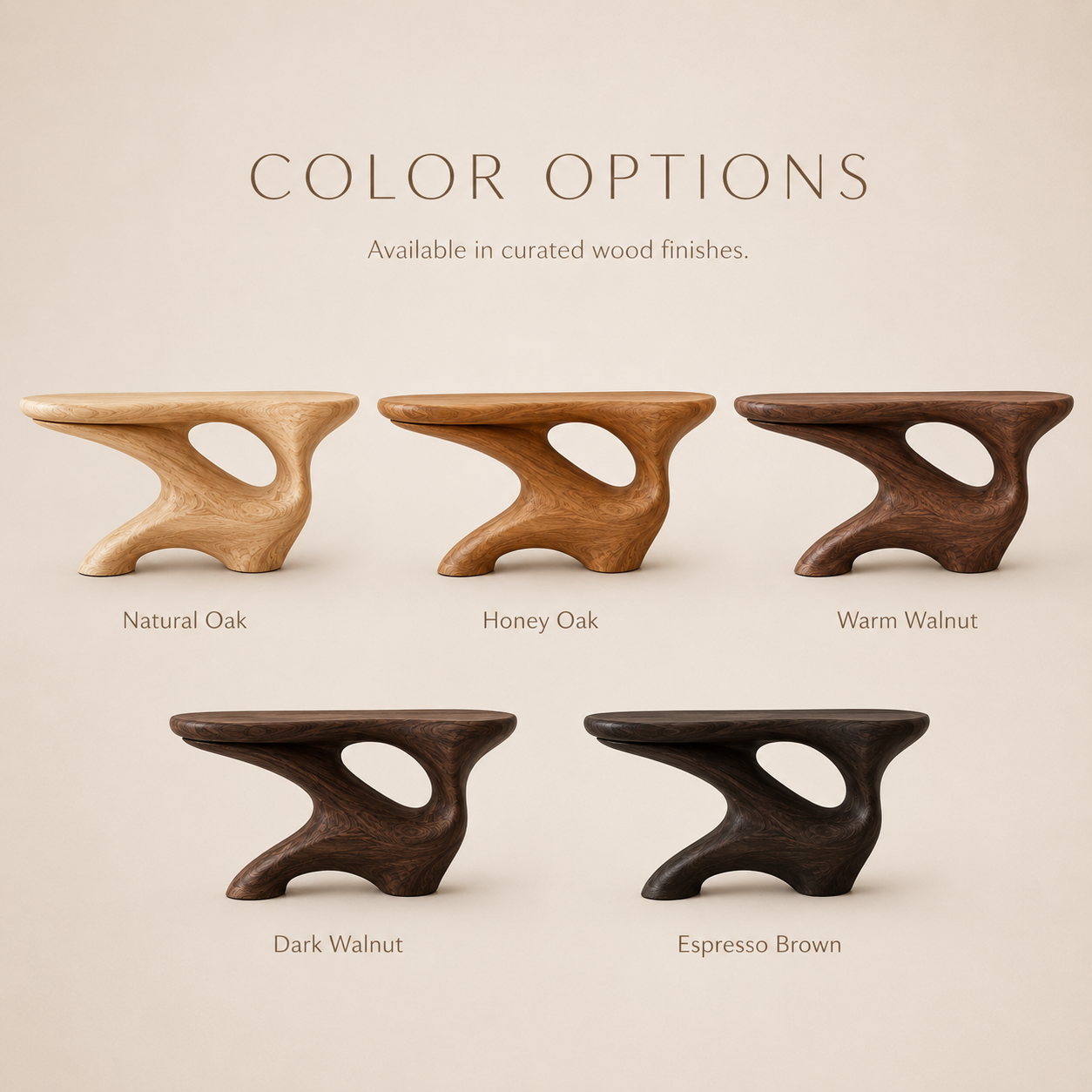 Celine Warm Modern Console Table - product image 11