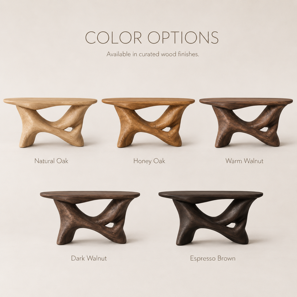 Alden Curved Wood Console Table - product image 11