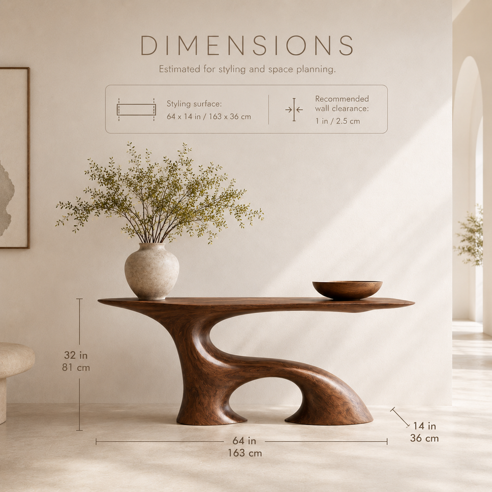 Aurelle Sculptural Console Table - product image 08