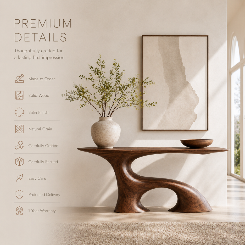 Aurelle Sculptural Console Table - product image 09