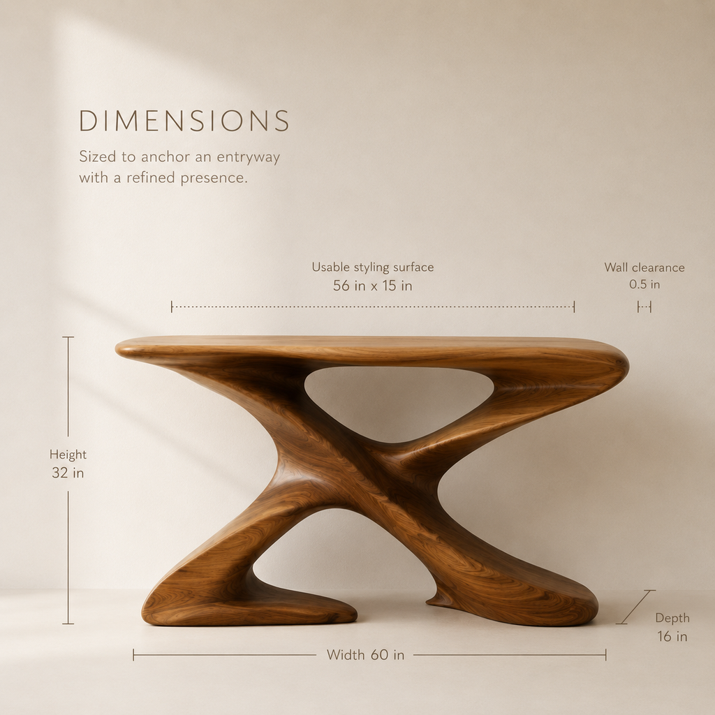 Caldera Organic Hall Console Table - product image 08
