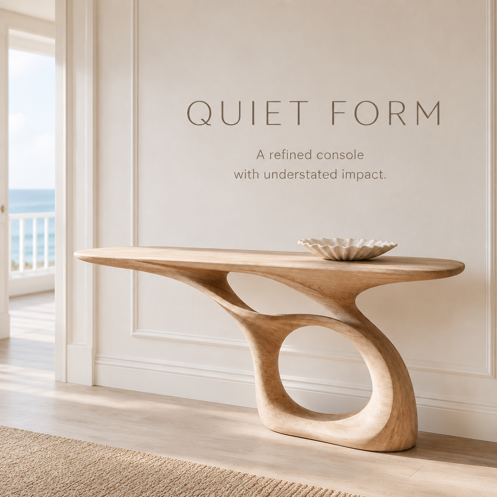 Soren Rounded Wood Console Table - product image 03