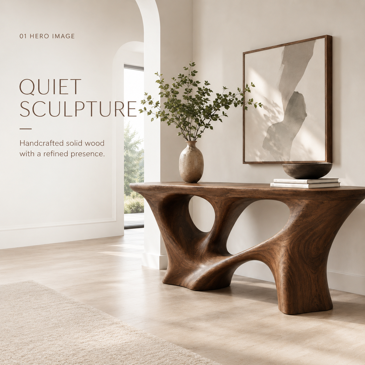 Veyra Soft Curve Console Table - product image 02