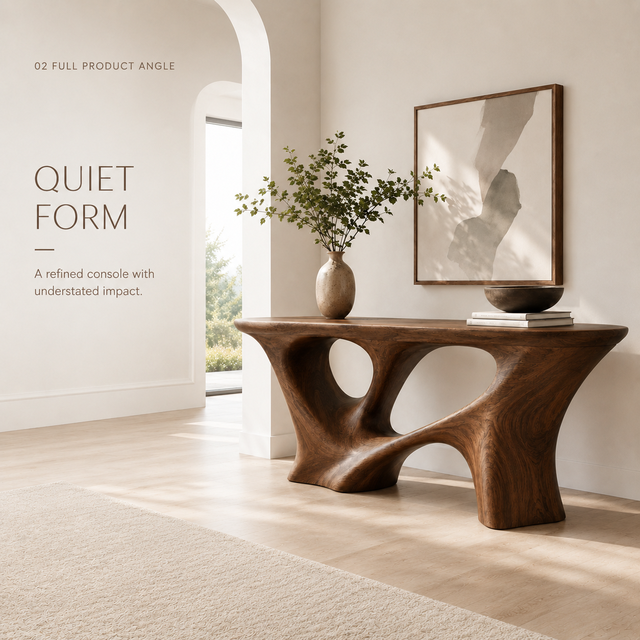 Veyra Soft Curve Console Table - product image 03