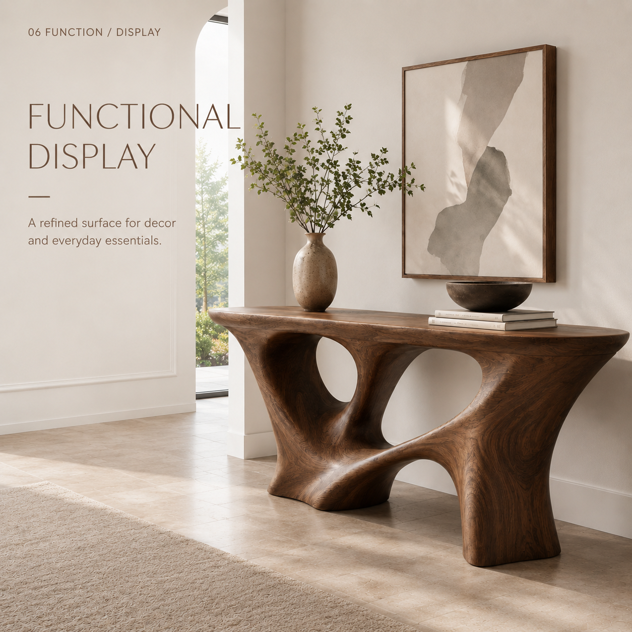 Veyra Soft Curve Console Table - product image 07