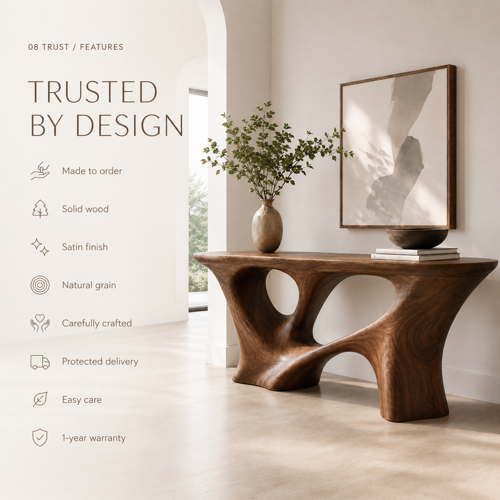 Veyra Soft Curve Console Table - product image 09
