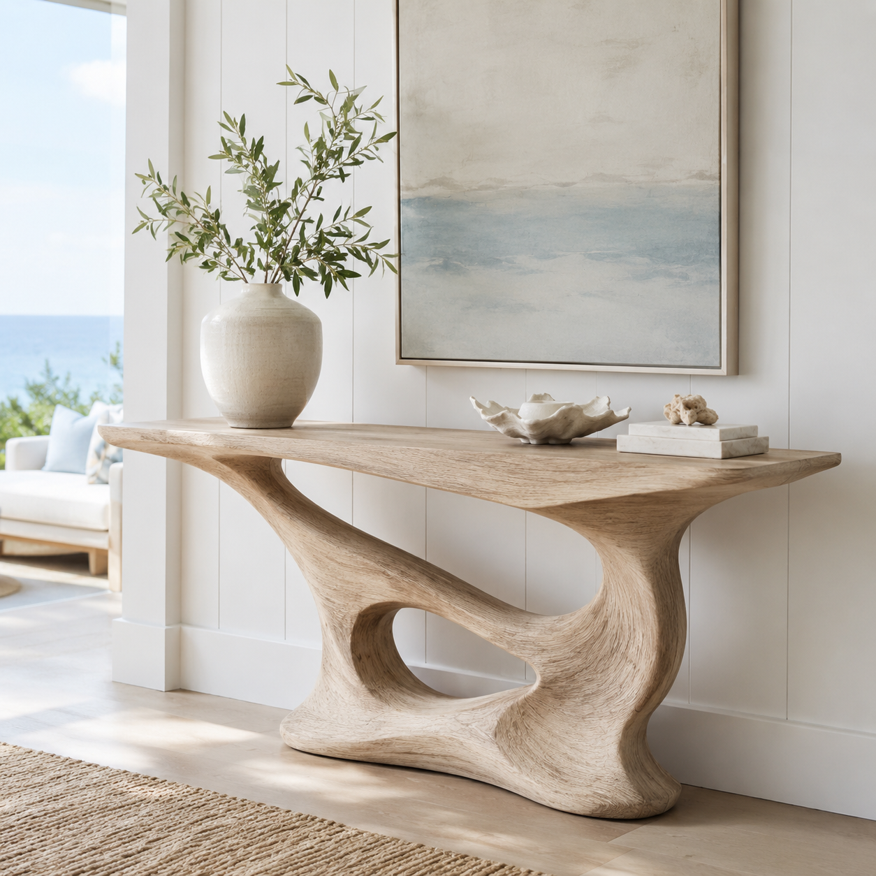 Nolan Arc Entry Console Table - main view