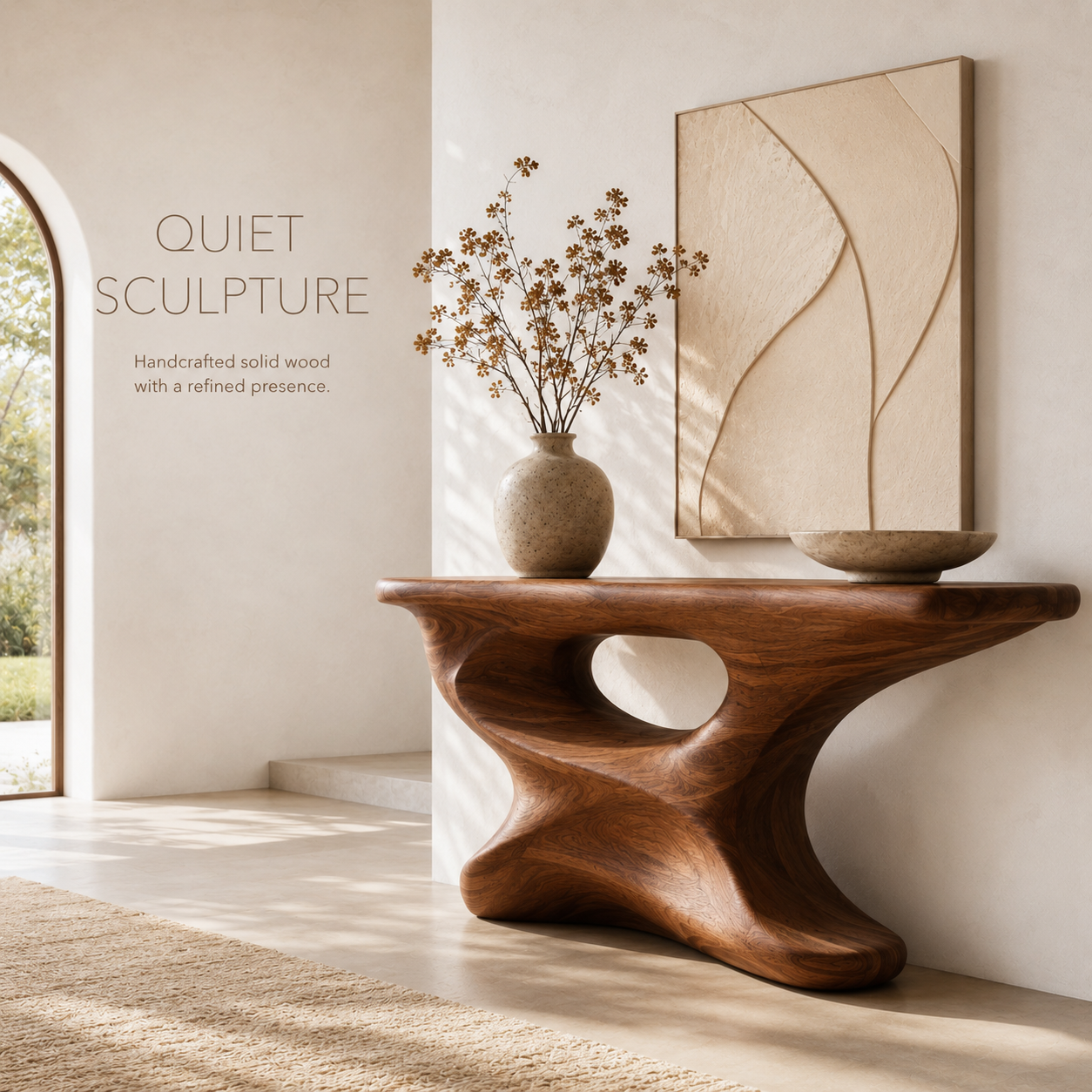 Liora Warm Walnut Console Table - product image 02