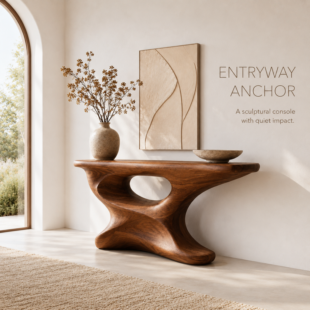 Liora Warm Walnut Console Table - product image 03