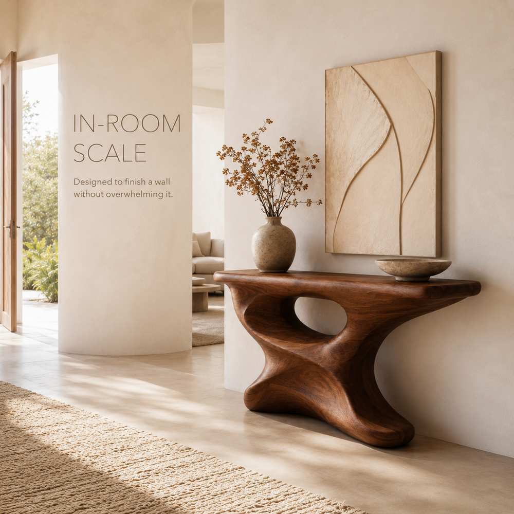 Liora Warm Walnut Console Table - product image 04