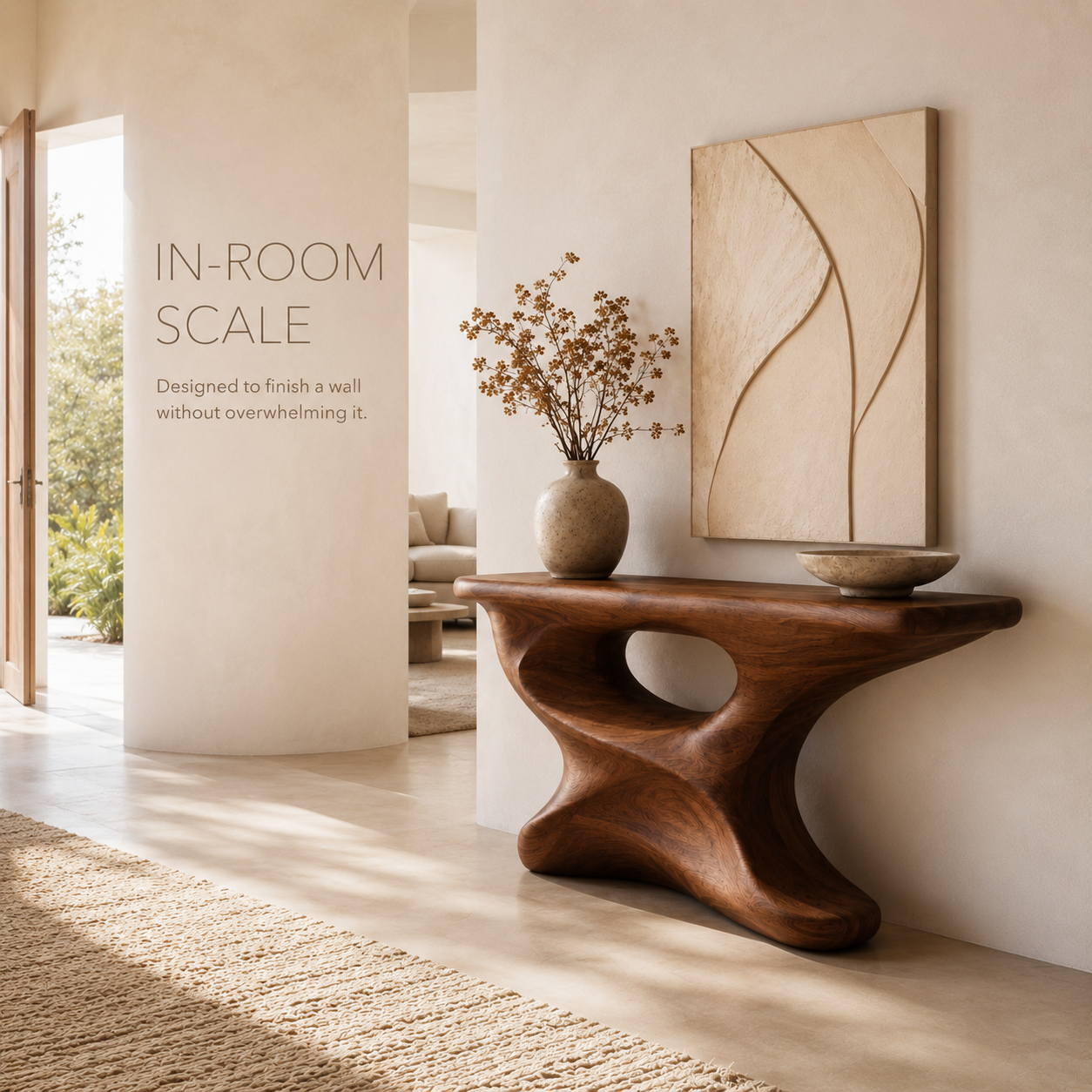 Liora Warm Walnut Console Table - product image 04
