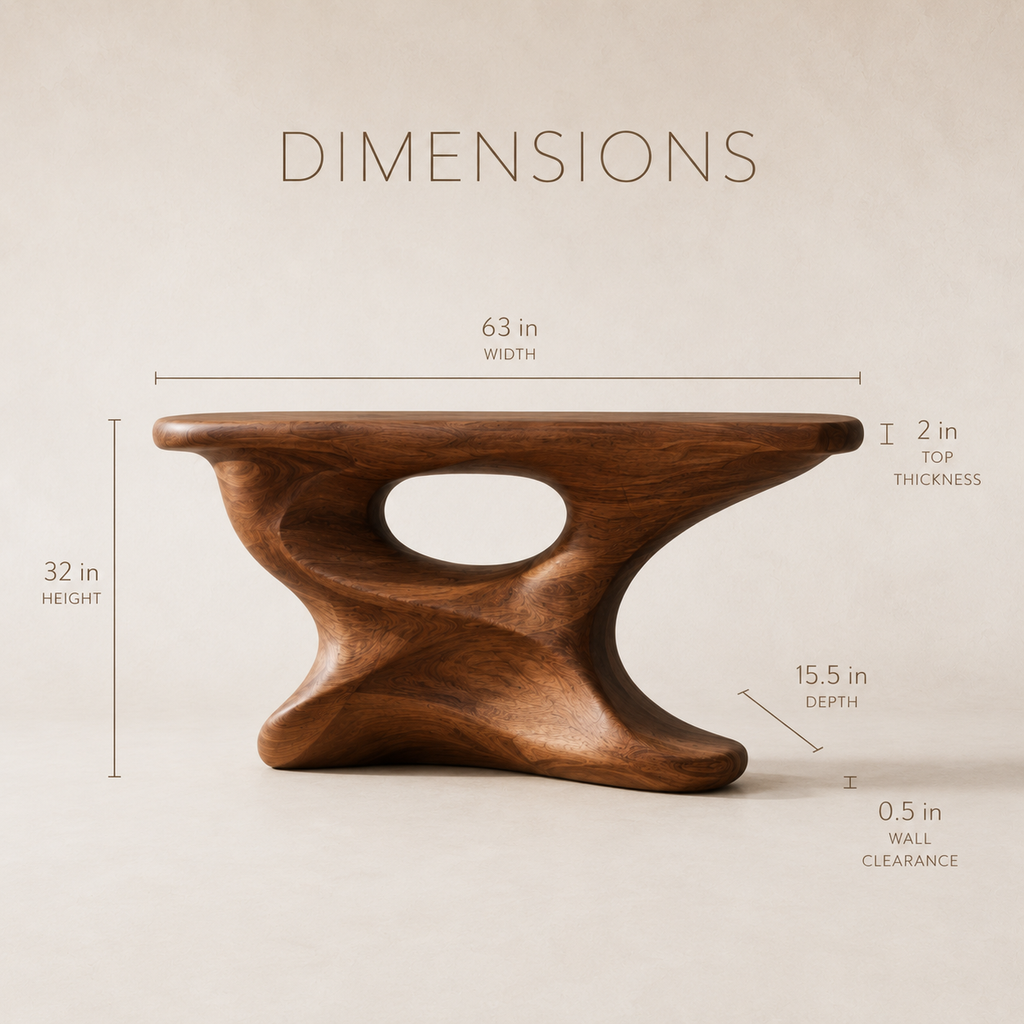 Liora Warm Walnut Console Table - product image 08