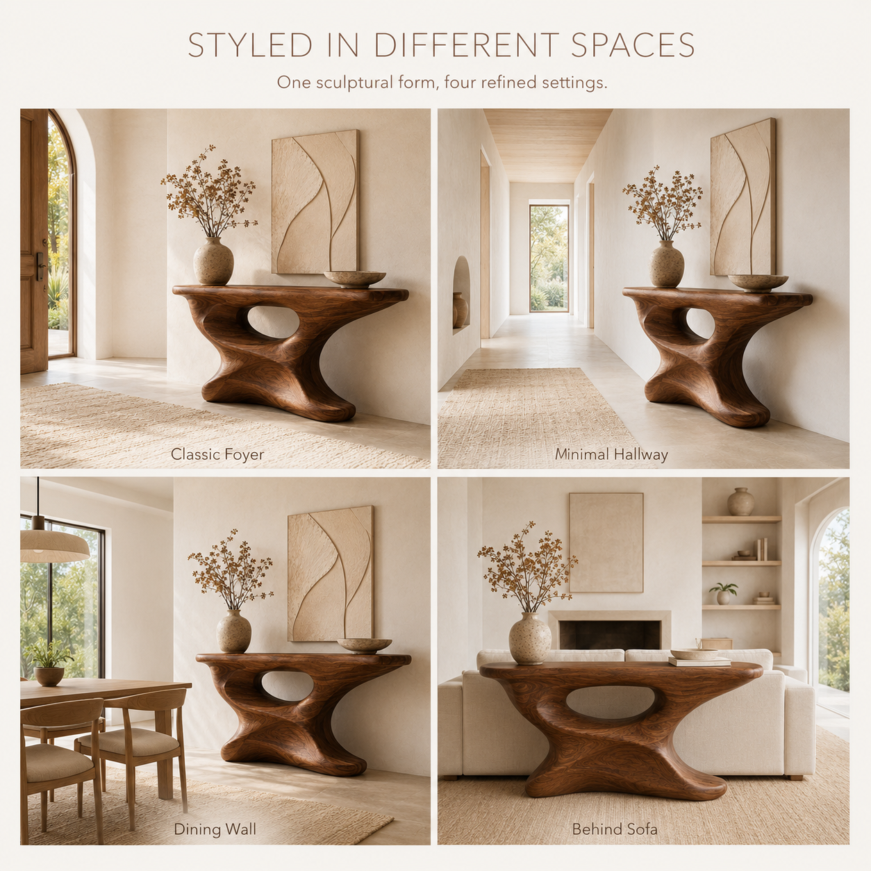 Liora Warm Walnut Console Table - product image 10