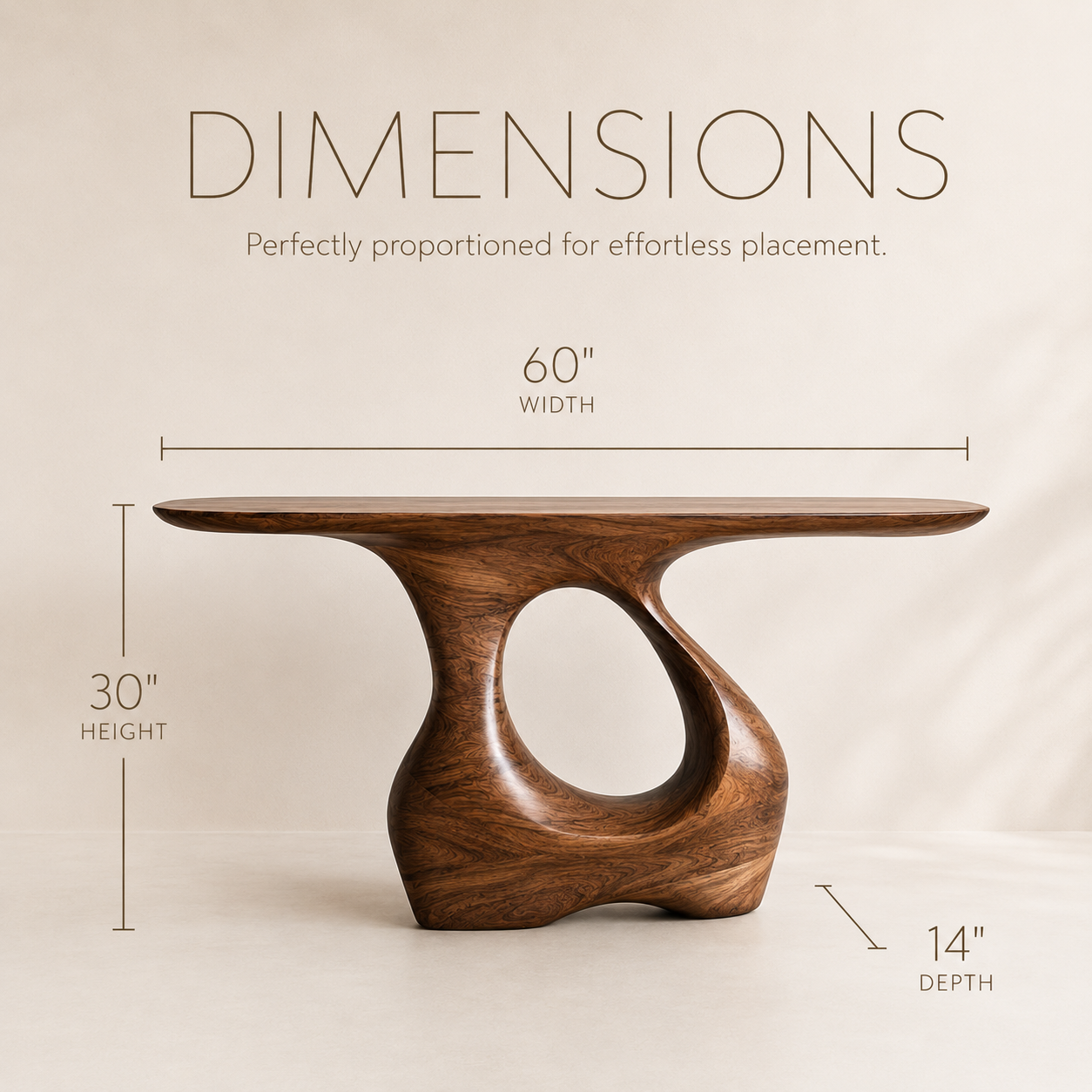 Rowan Hollow Form Console Table - product image 08