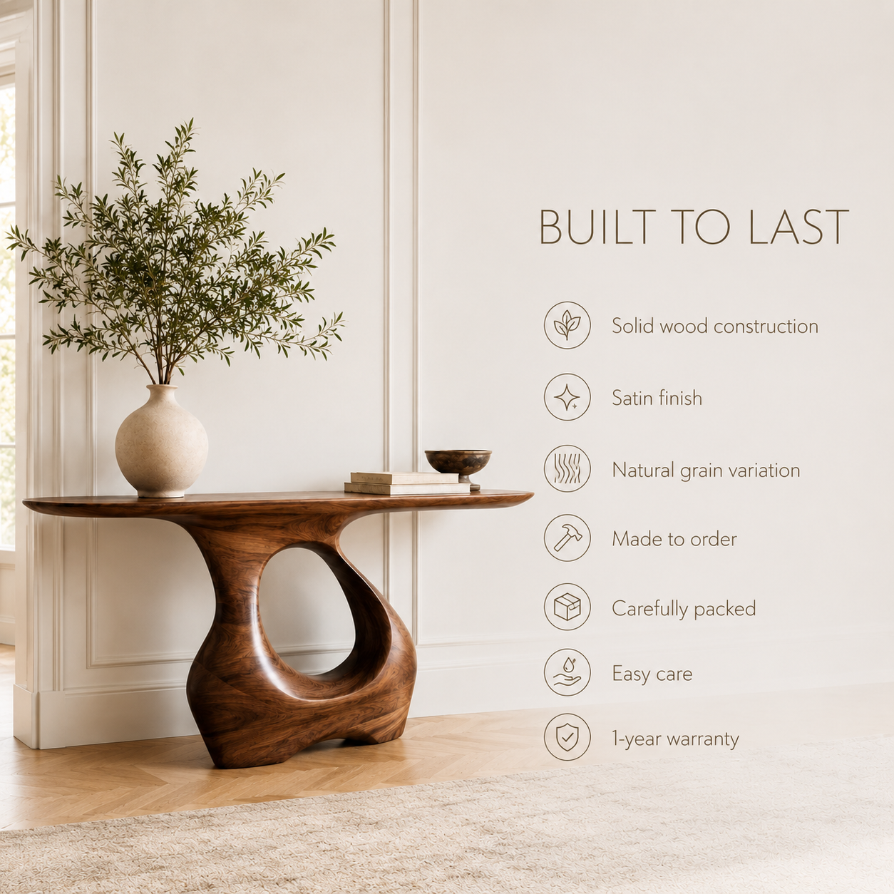 Rowan Hollow Form Console Table - product image 09
