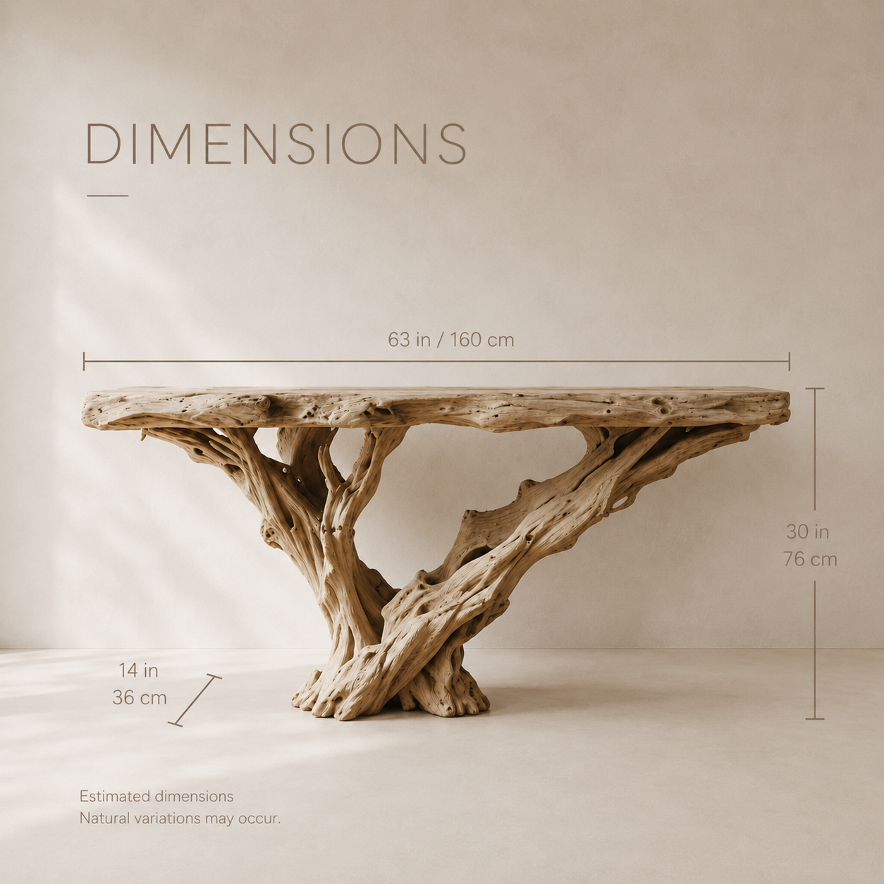Brielle Sculpted Hall Console Table - product image 04