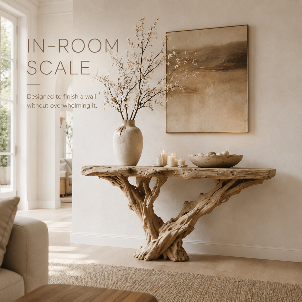 Brielle Sculpted Hall Console Table - product image 06