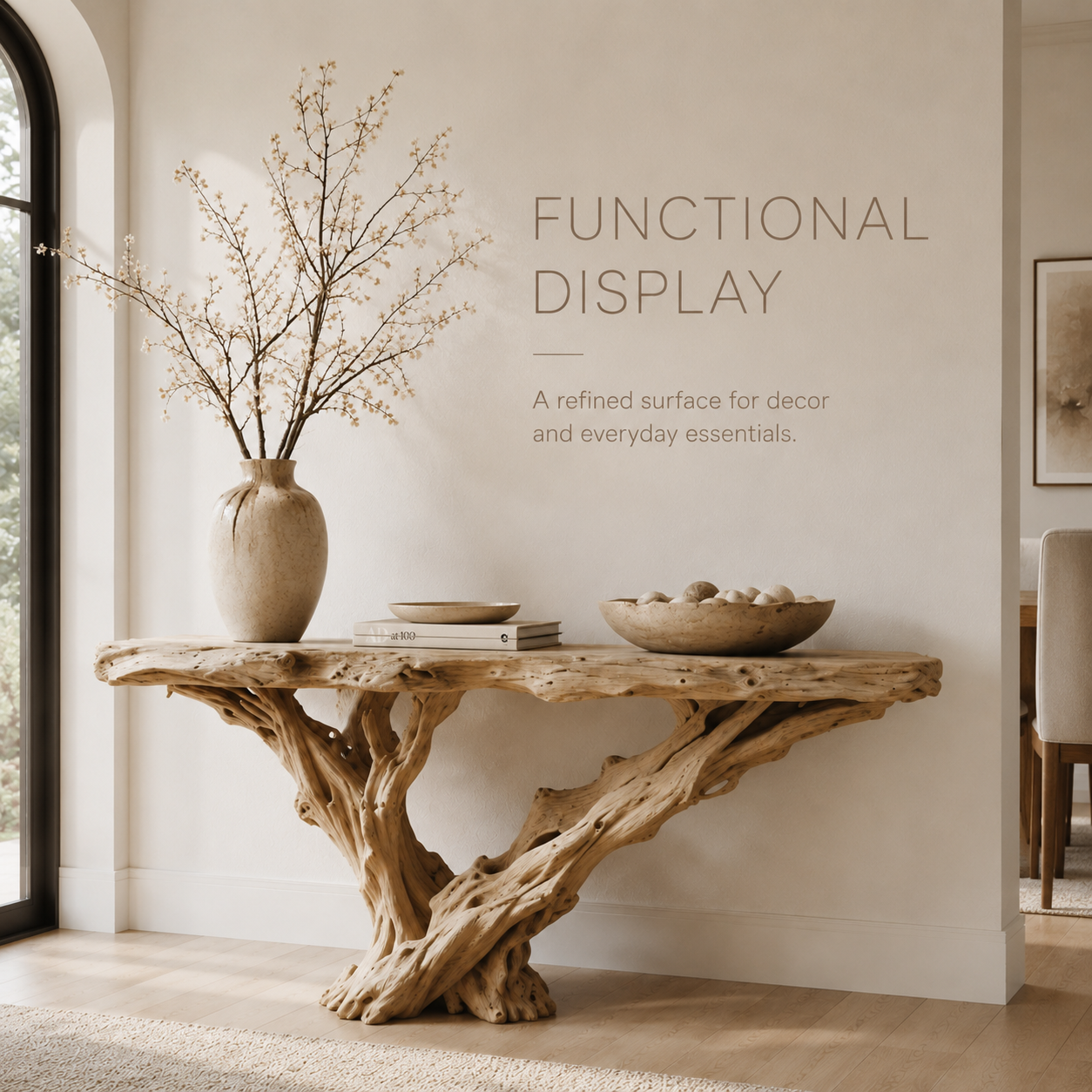Brielle Sculpted Hall Console Table - product image 08