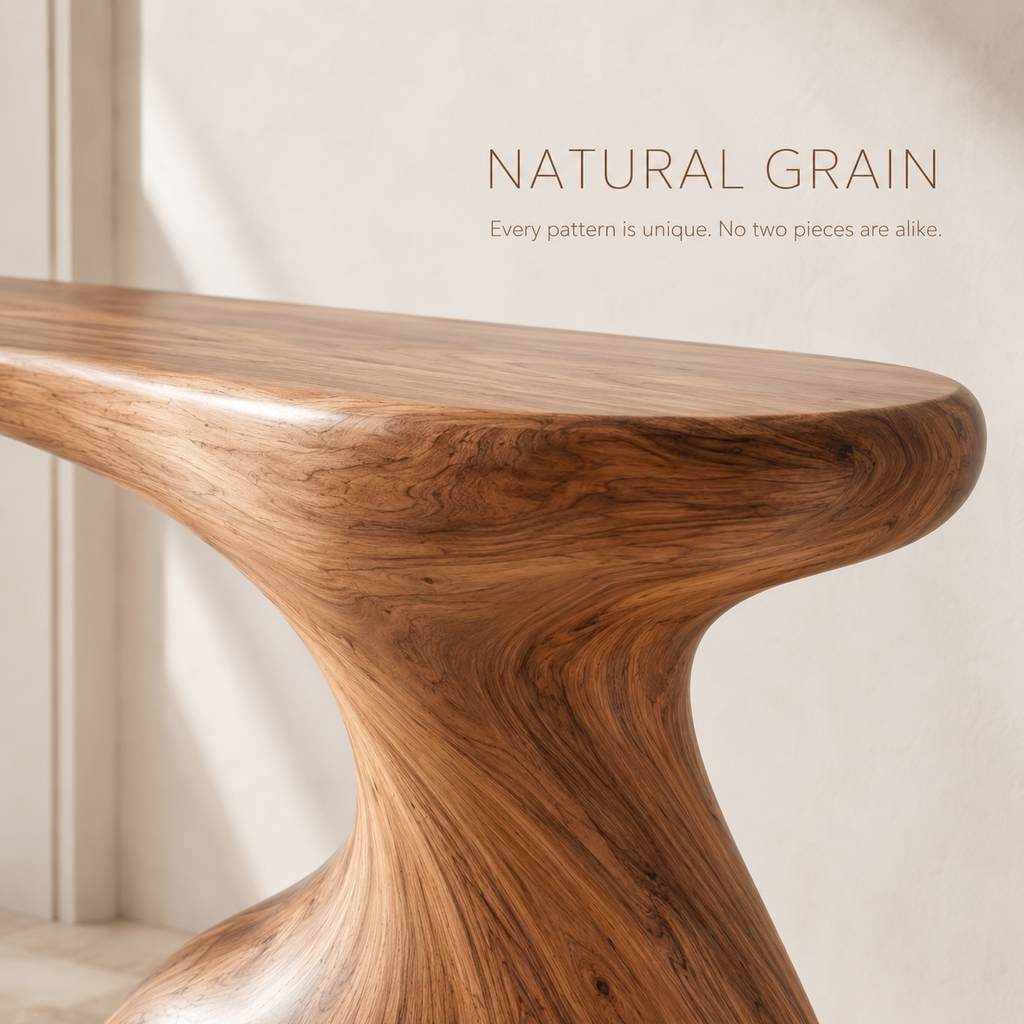 Selene Rounded Foyer Console Table - product image 05
