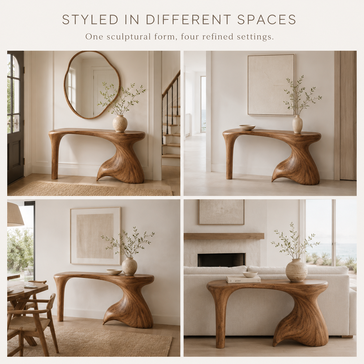 Selene Rounded Foyer Console Table - product image 10