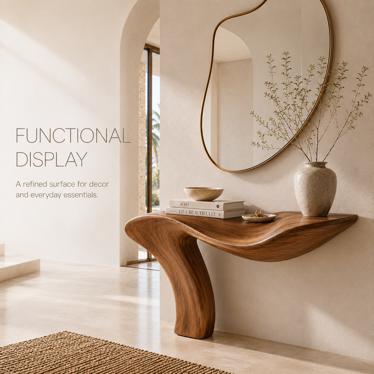 Mira Flow Wood Console Table - product image 07