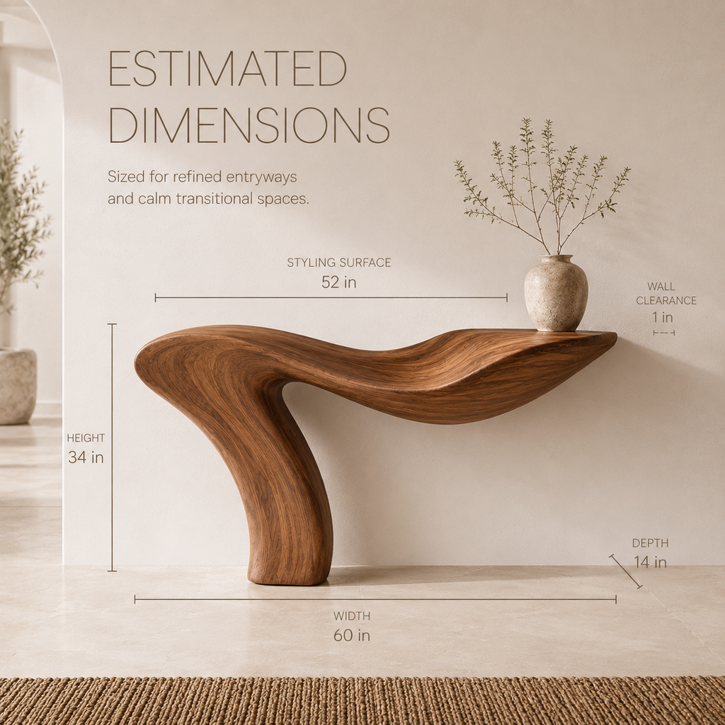 Mira Flow Wood Console Table - product image 08