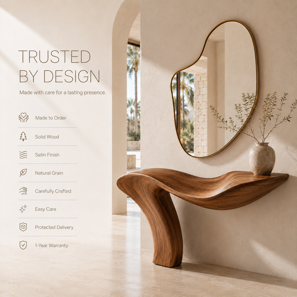 Mira Flow Wood Console Table - product image 09