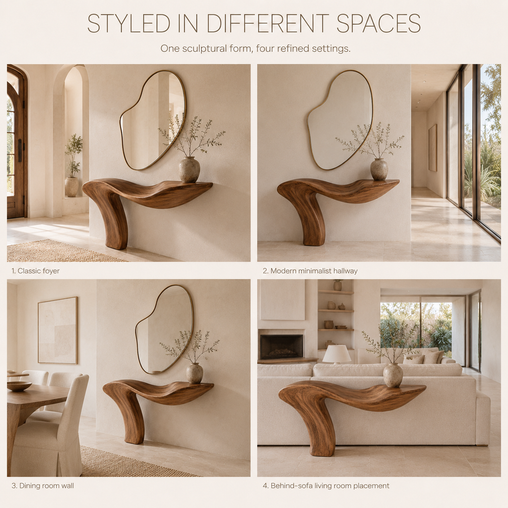 Mira Flow Wood Console Table - product image 10
