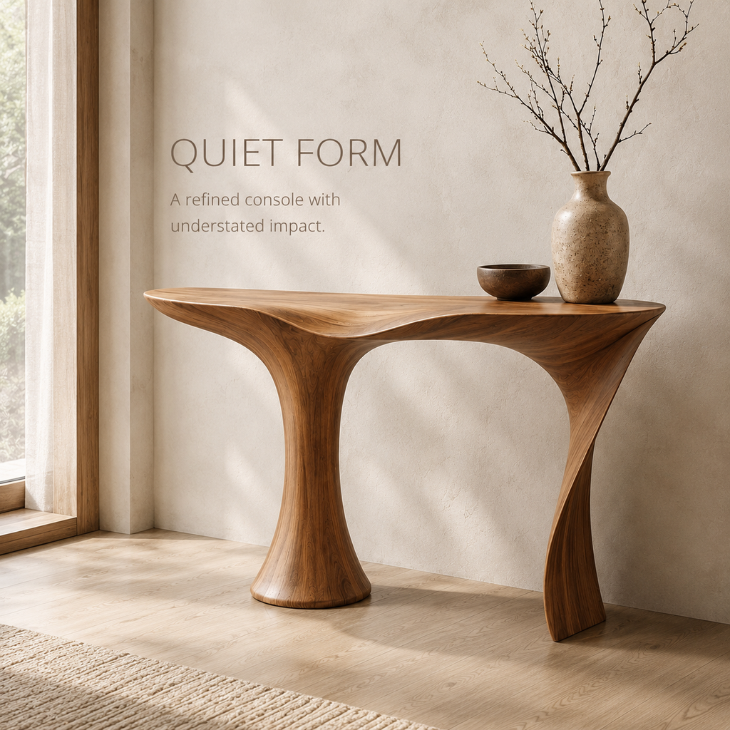 Celine Warm Modern Console Table - product image 03