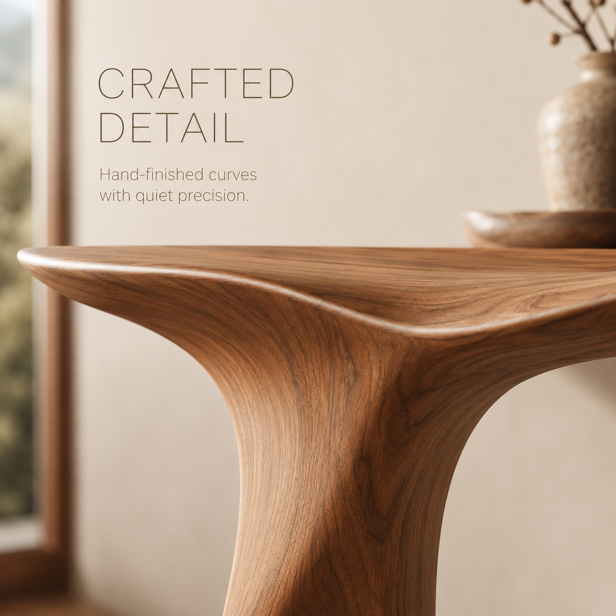 Celine Warm Modern Console Table - product image 06