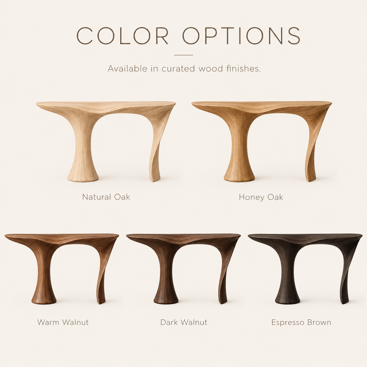 Celine Warm Modern Console Table - product image 11