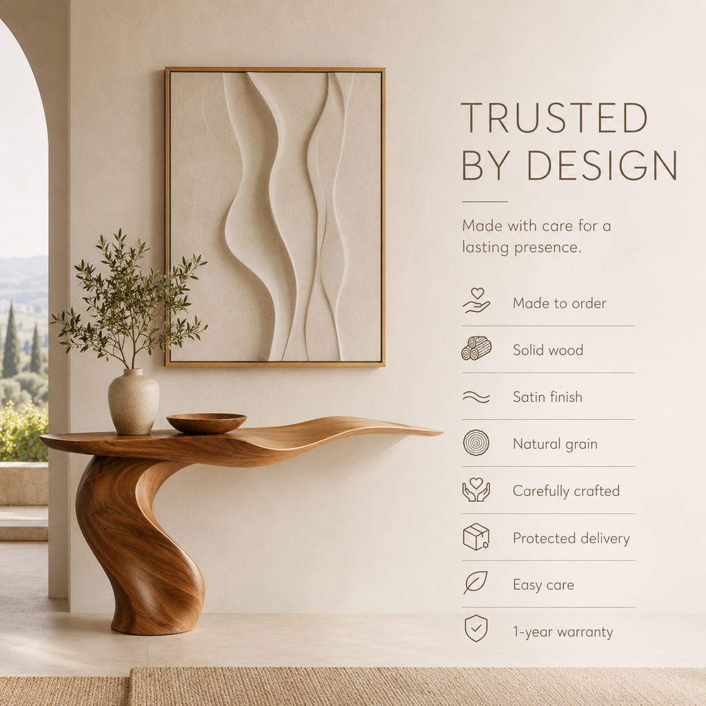 Aurelle Sculptural Console Table - product image 09