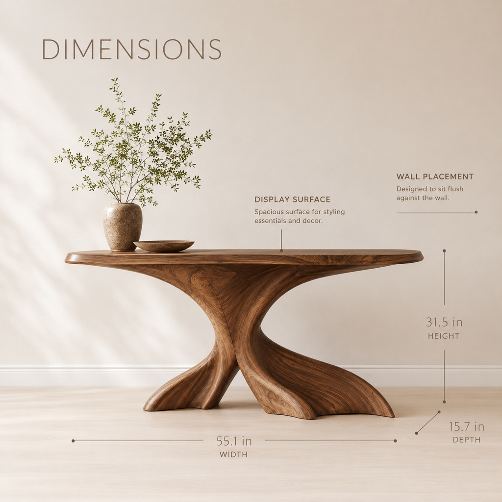 Caldera Organic Hall Console Table - product image 08