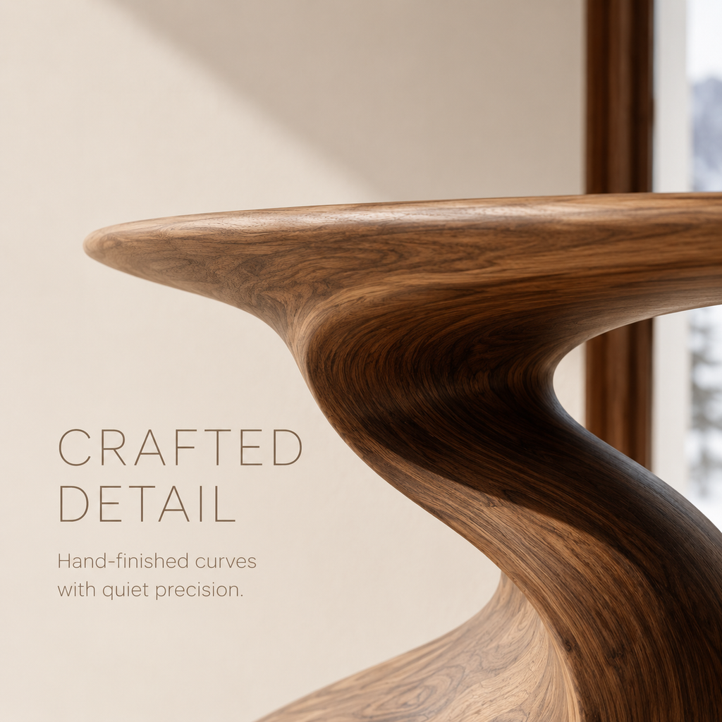 Soren Rounded Wood Console Table - product image 05