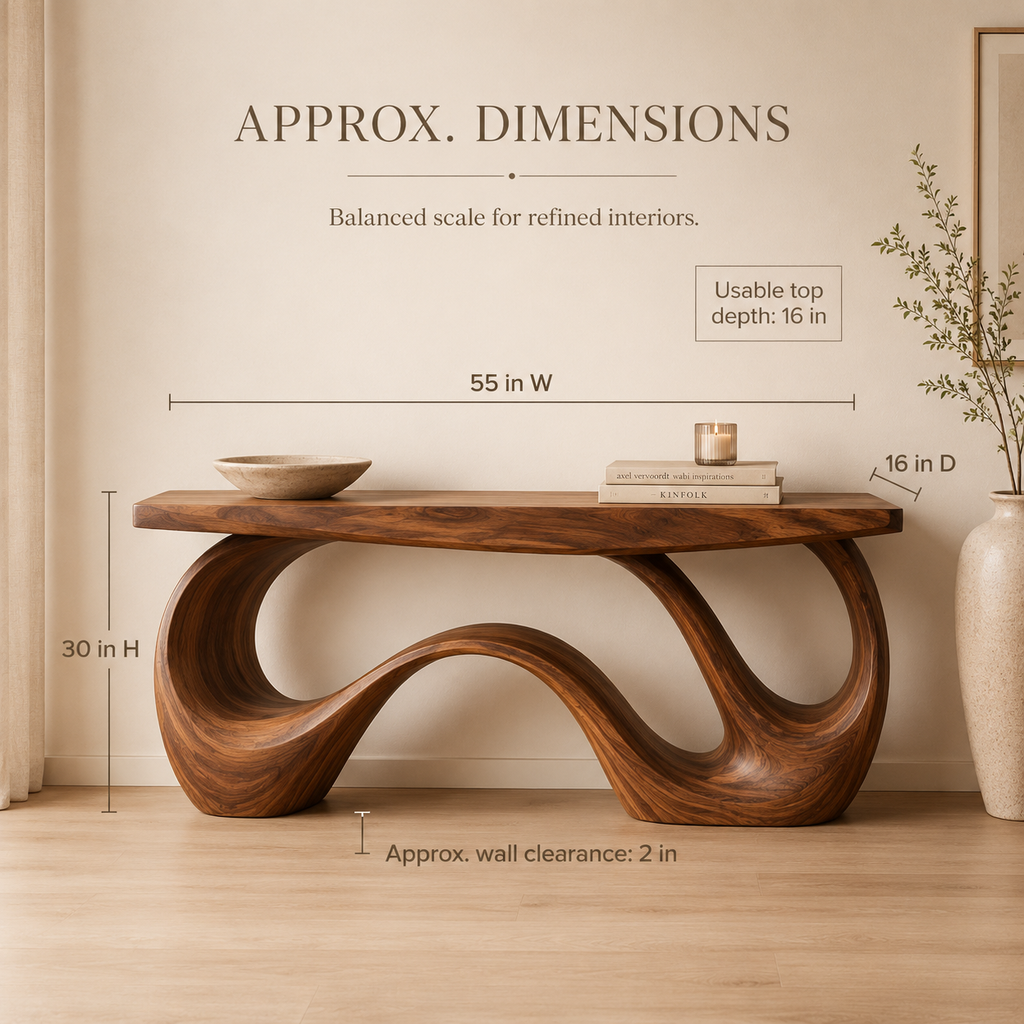 Veyra Soft Curve Console Table - product image 08