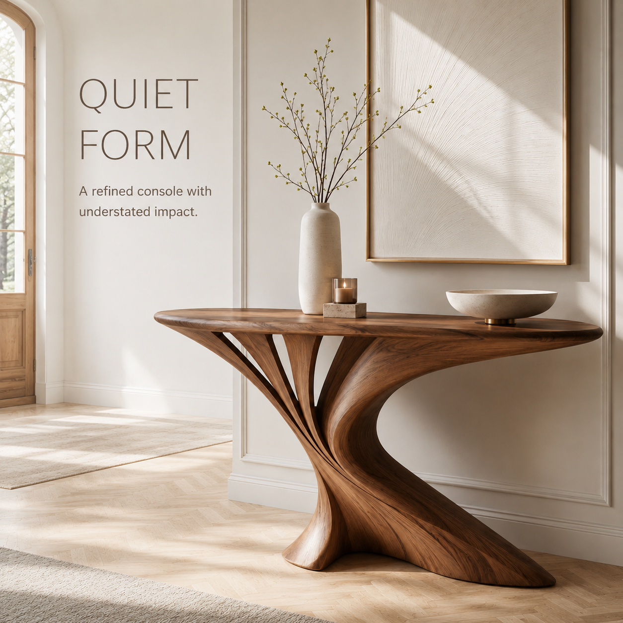 Liora Warm Walnut Console Table - product image 03
