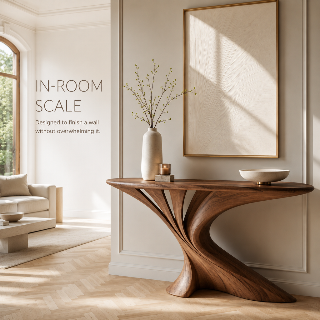 Liora Warm Walnut Console Table - product image 04