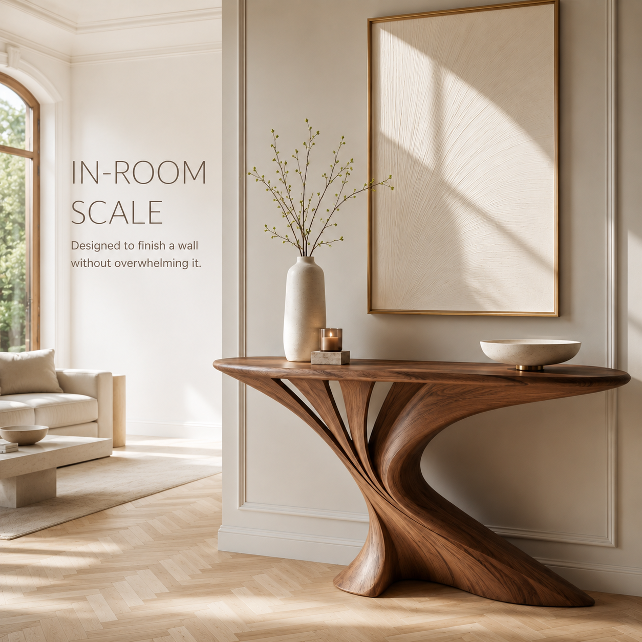 Liora Warm Walnut Console Table - product image 04