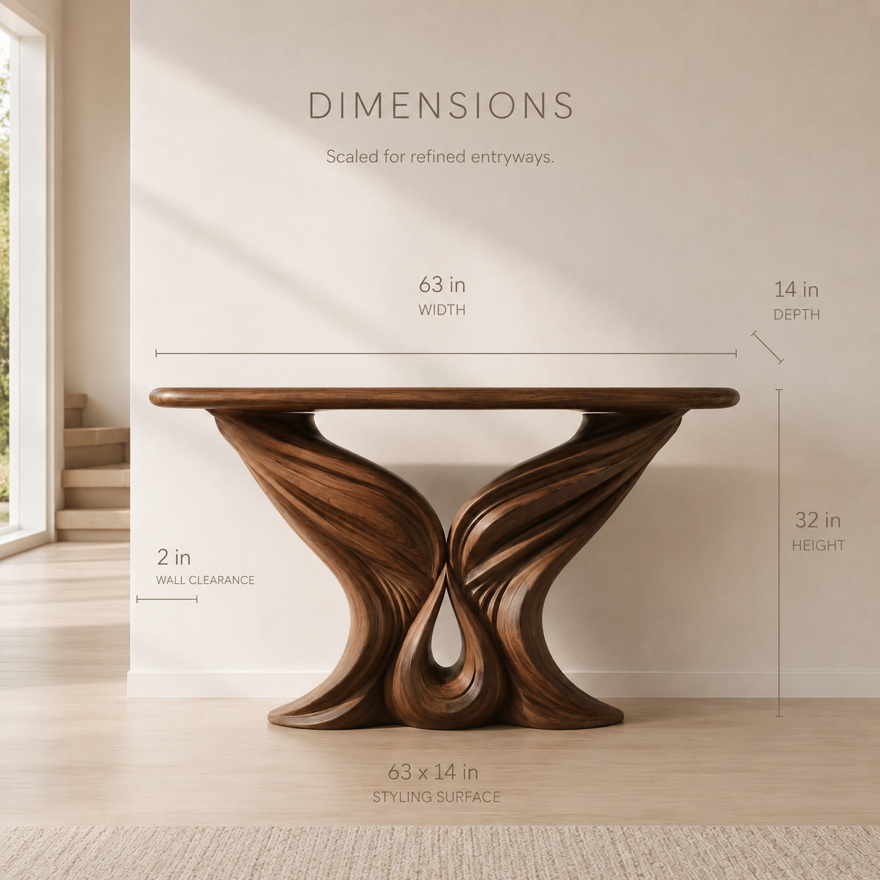 Rowan Hollow Form Console Table - product image 08