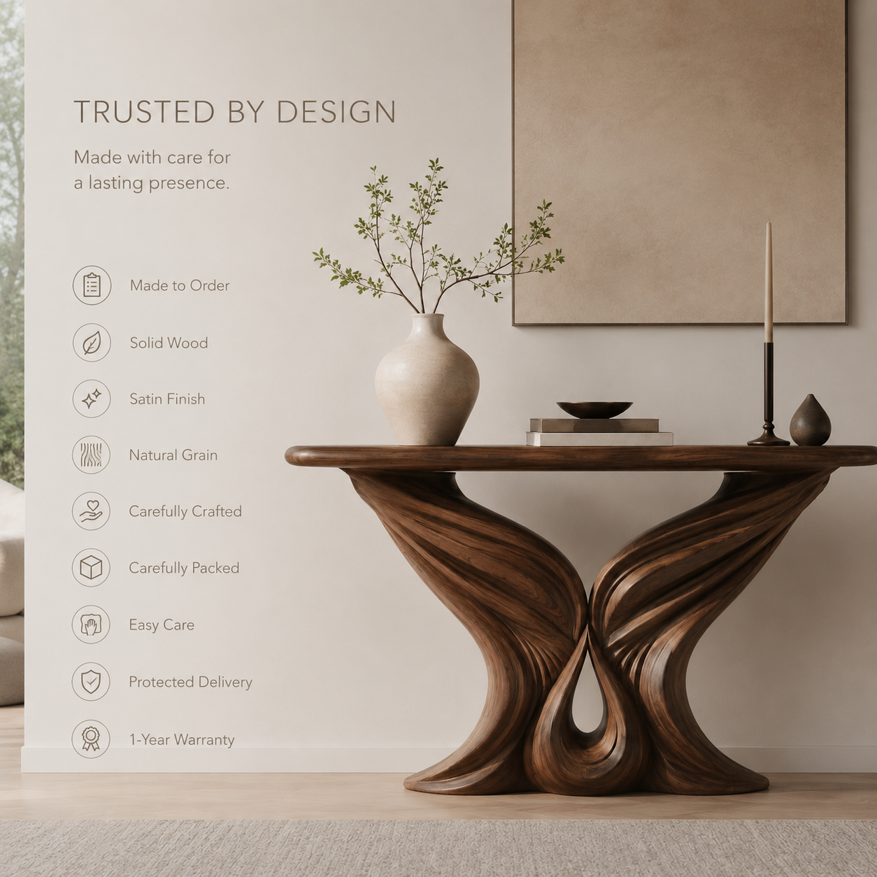 Rowan Hollow Form Console Table - product image 09