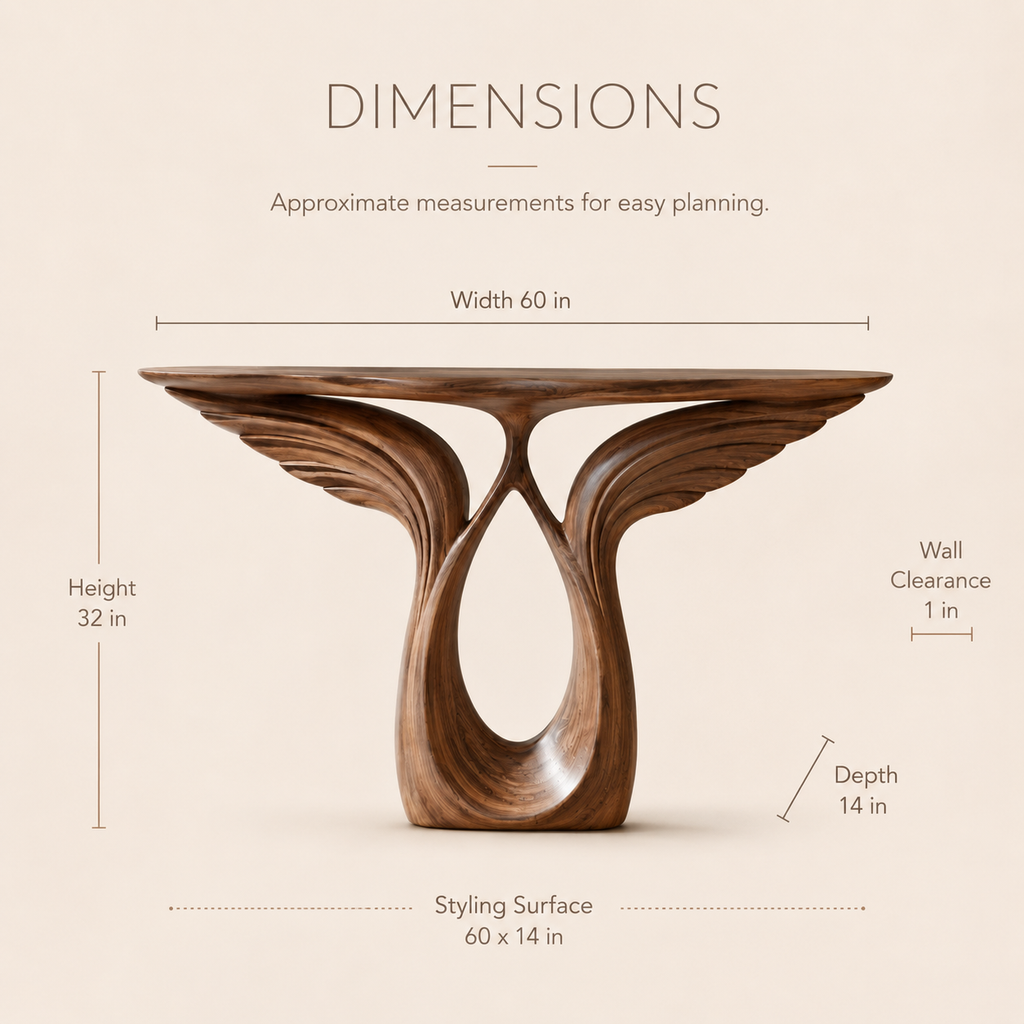Selene Rounded Foyer Console Table - product image 08