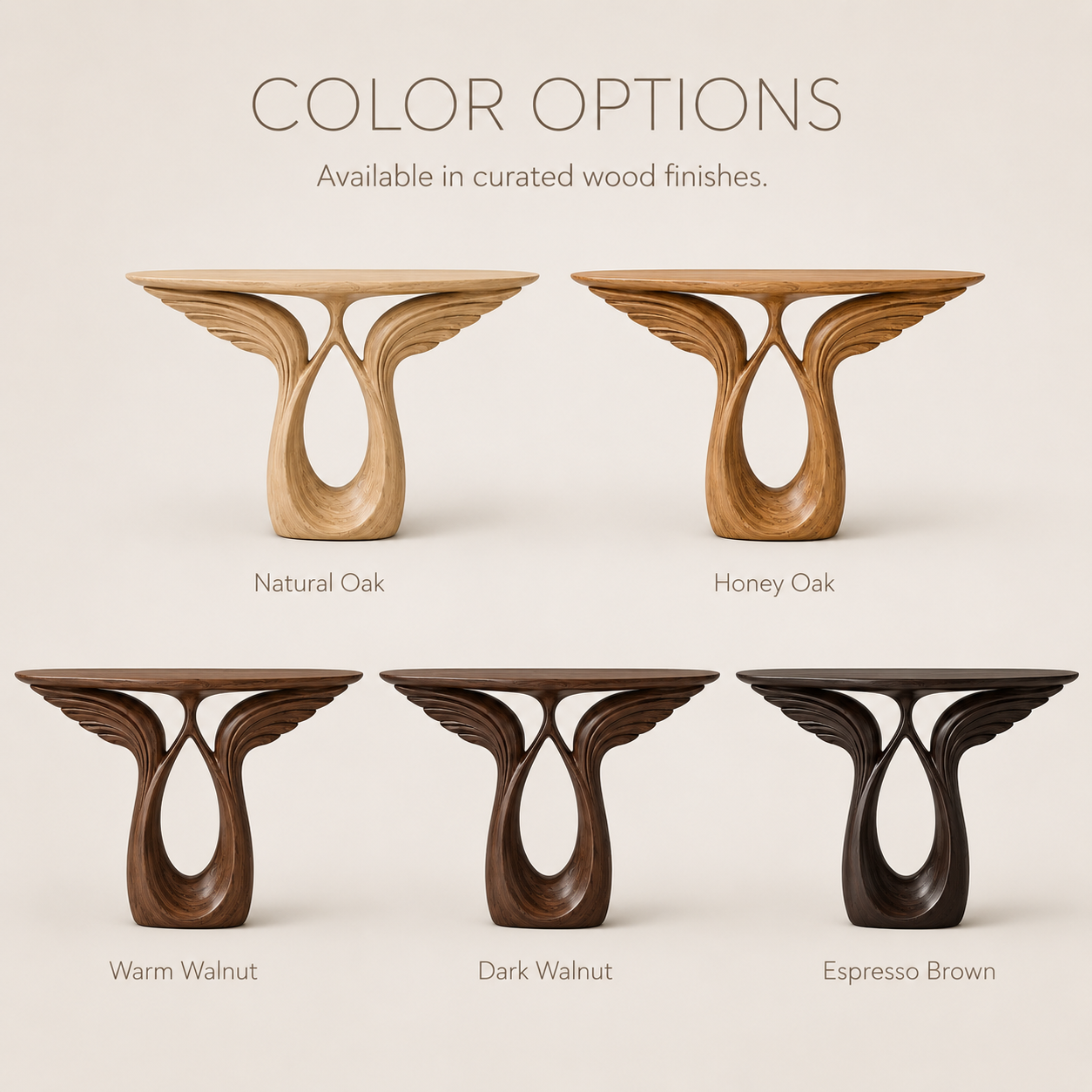Selene Rounded Foyer Console Table - product image 11