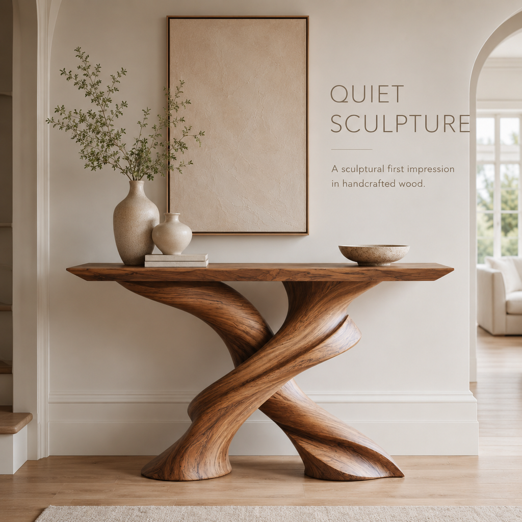Vale Sculptural Entry Console Table - product image 02
