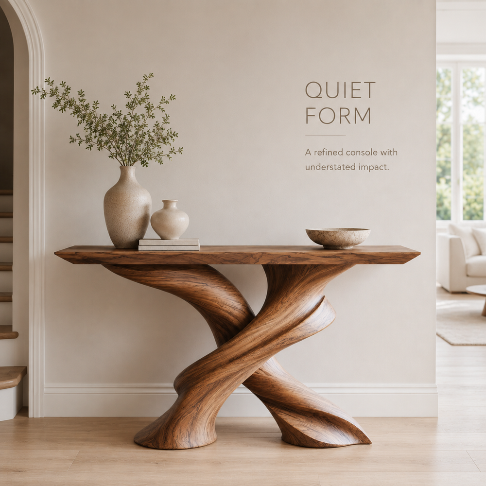Vale Sculptural Entry Console Table - product image 03