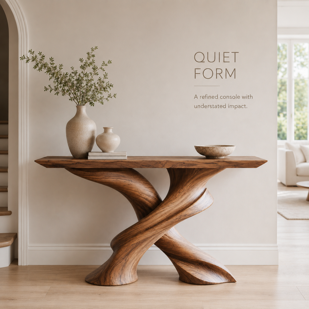 Vale Sculptural Entry Console Table - product image 03